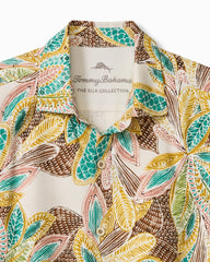 Big & Tall Fuego Tropics Silk Camp Shirt - Coconut