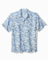 Big & Tall Seaside Avenue Linen Camp Shirt - Norse Blue