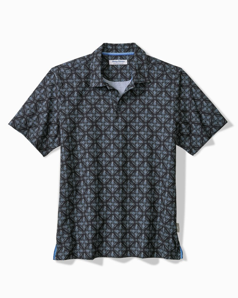 Big & Tall Bahama Coast Piña Islands IslandZone Polo - Iced Slate