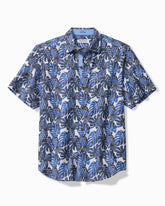 Big & Tall Coastal Ease Piña Party IslandZone Camp Shirt - Sandstone