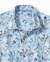 Big & Tall Tidal Echoes Linen Long-Sleeve Shirt - Clear Sky Blue