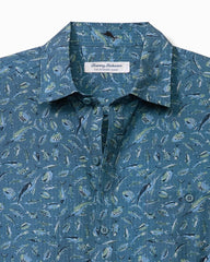 Big & Tall Bahama Coast Night Schooled IslandZone Shirt - Kingfish