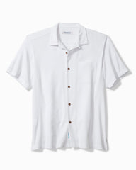 Big & Tall Coastal Ease Designated Driver IslandZone Camp Shirt - White