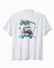 Big & Tall Coastal Ease Designated Driver IslandZone Camp Shirt - White