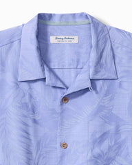 Big & Tall Coastal Ease Botanic Loom IslandZone Camp Shirt - Ritzy Purple