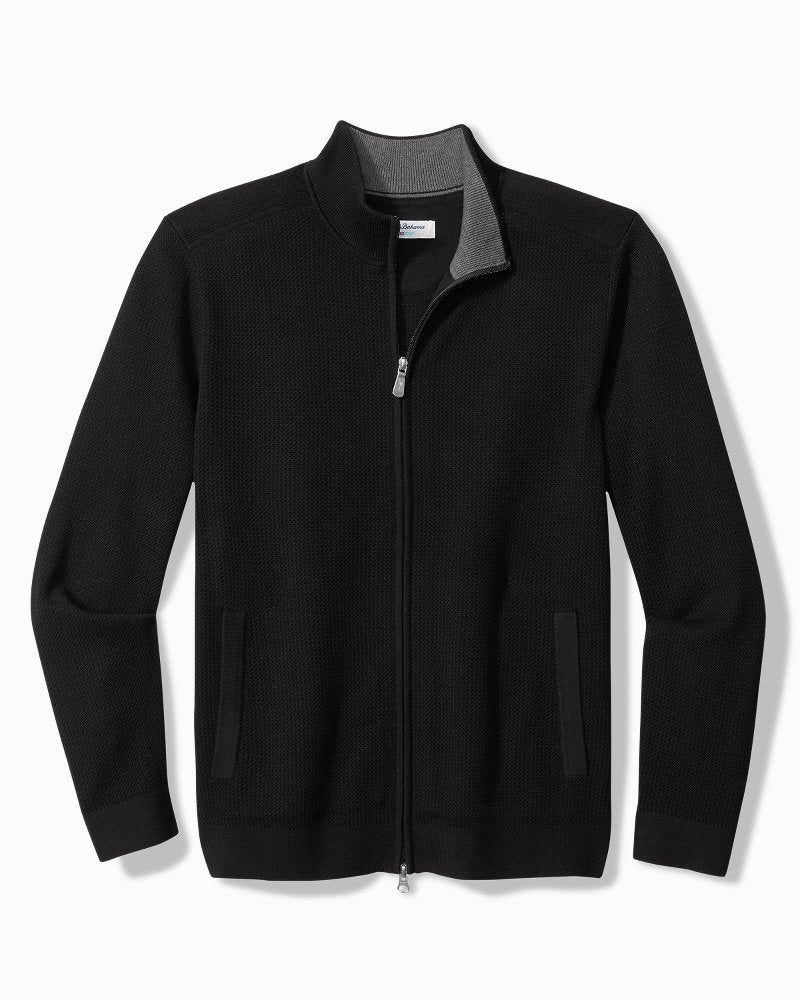 Big & Tall Coolside IslandZone Full-Zip - Black