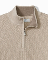 Big & Tall Coolside Madeira IslandZone Half-Zip - Moonstone Heather