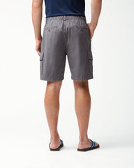 Big & Tall Bahama Survivor E-Waist Cargo Shorts - Fog Grey