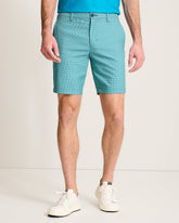 Big & Tall Barbados Pro Vista Check IslandZone Shorts - Seven Seas