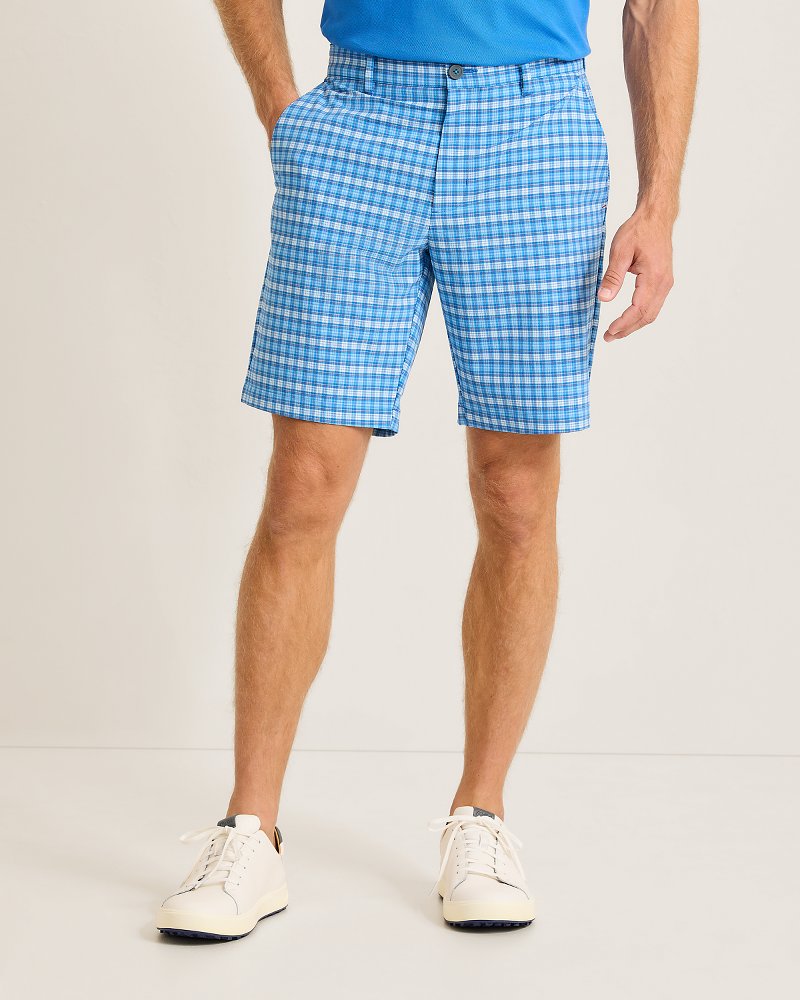 Big & Tall Chip Shot Marina Check IslandZone Shorts - Continental