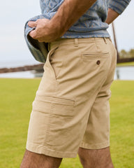 Big & Tall Boracay Island Chino Cargo Shorts - Stone Khaki
