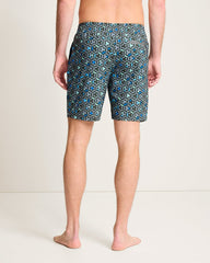 Big & Tall Huntington Mosaic Tiles E-Waist Hybrid Shorts - Raincloud