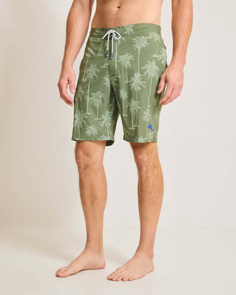 Big & Tall Baja Palmero Boardshorts - Army Green