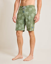 Big & Tall Baja Palmero Boardshorts - Army Green