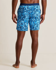 Big & Tall Baja Island Mixer Boardshorts - Cobalt Haze