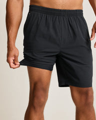 Big & Tall Huntington Bay E-Waist Hybrid Shorts - Black