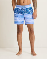 Big & Tall Naples Sapphire Shores Swim Trunks - Dockside Blue
