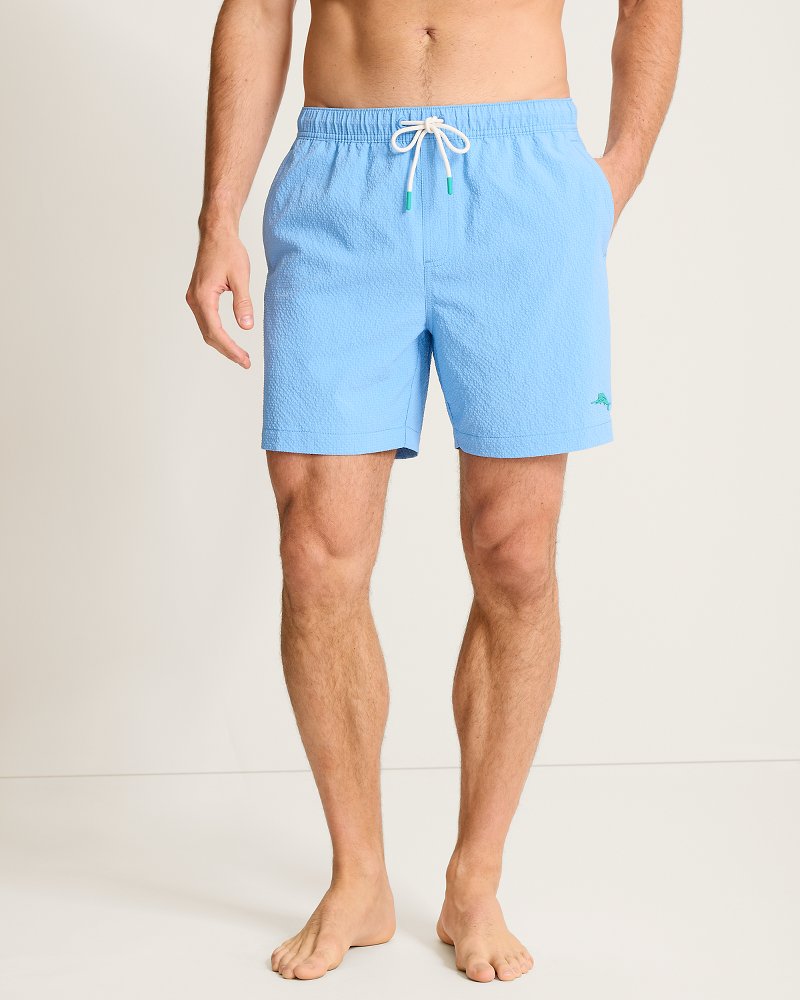 Big & Tall Naples Shores Swim Trunks - Big Sky Blue