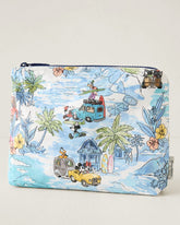 Exclusive Tommy Bahama x Disney x Aloha Collection Friends on the Move Small Pouch - Light Blue
