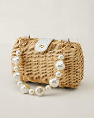 Page Pearl Clutch - Natural