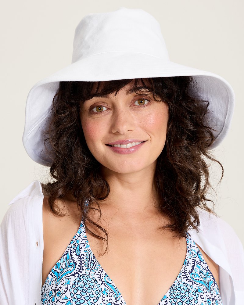 Livvy Packable Sun Hat - White