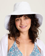 Livvy Packable Sun Hat - White