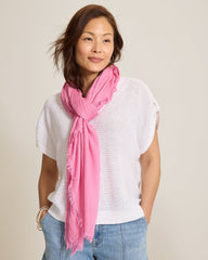 Modal Silk Crinkle Wrap - Beach Pink