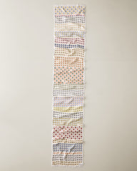 Clover Silk Oblong Scarf - Pebble