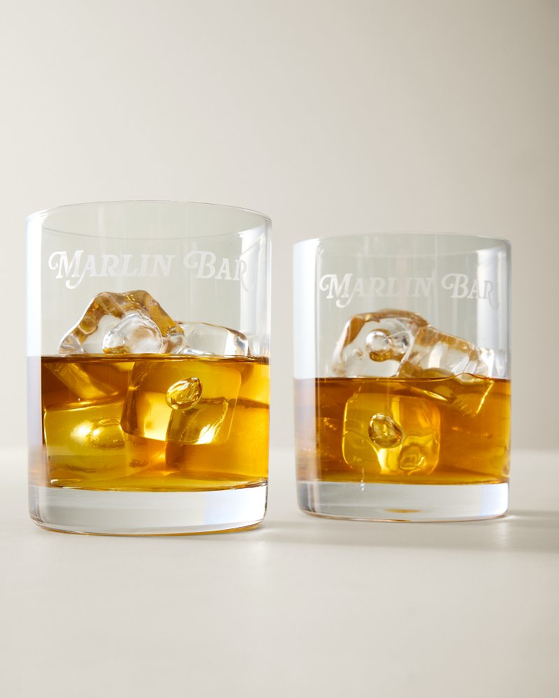 Marlin Bar Old Fashioned 10-oz. Glasses—Set of 2 - Clear