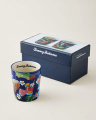 Tropical Ceramic Shot Glasses - Set of 2 - Multicolor