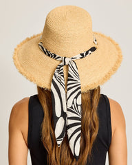 Kendall Raffia Wide-Brim Hat - Natural