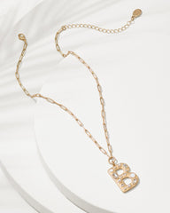 Initial Necklace - B