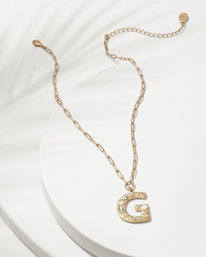 Initial Necklace - G