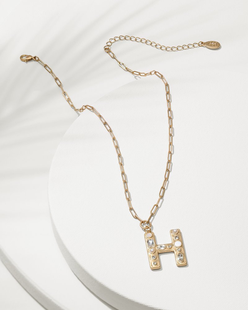 Initial Necklace - H
