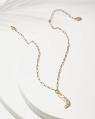 Initial Necklace - J
