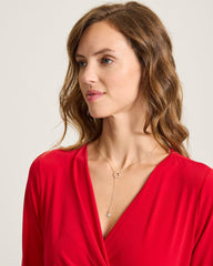 Celestial Sea Gold-Tone Hammered Lariat Necklace - Gold