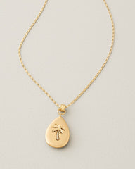 Terra Laguna Mother of Pearl Pendant Necklace - Gold