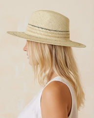 Ibiza Packable Hat - Neutral Stripe