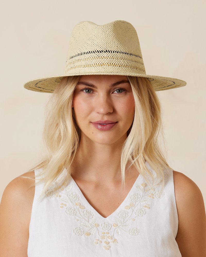 Ibiza Packable Hat - Neutral Stripe