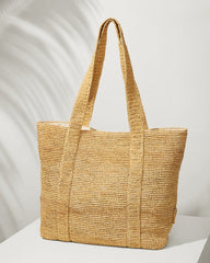 Raffia Traveler Tote - Natural