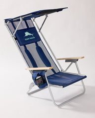 Tommy Bahama Mesh Beach Chair With Shade - Navy