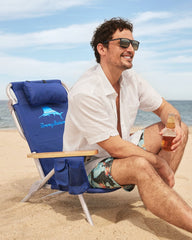 Tommy Bahama Ocean Marlin Deluxe Backpack Beach Chair - Navy