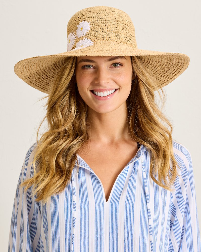 Daisy Floppy Raffia Hat - Daisy