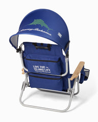 Wavy Marlin Beach Chair Canopy - Navy