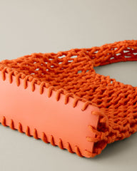 Lizzie Cotton Mini Bag - Mandarin