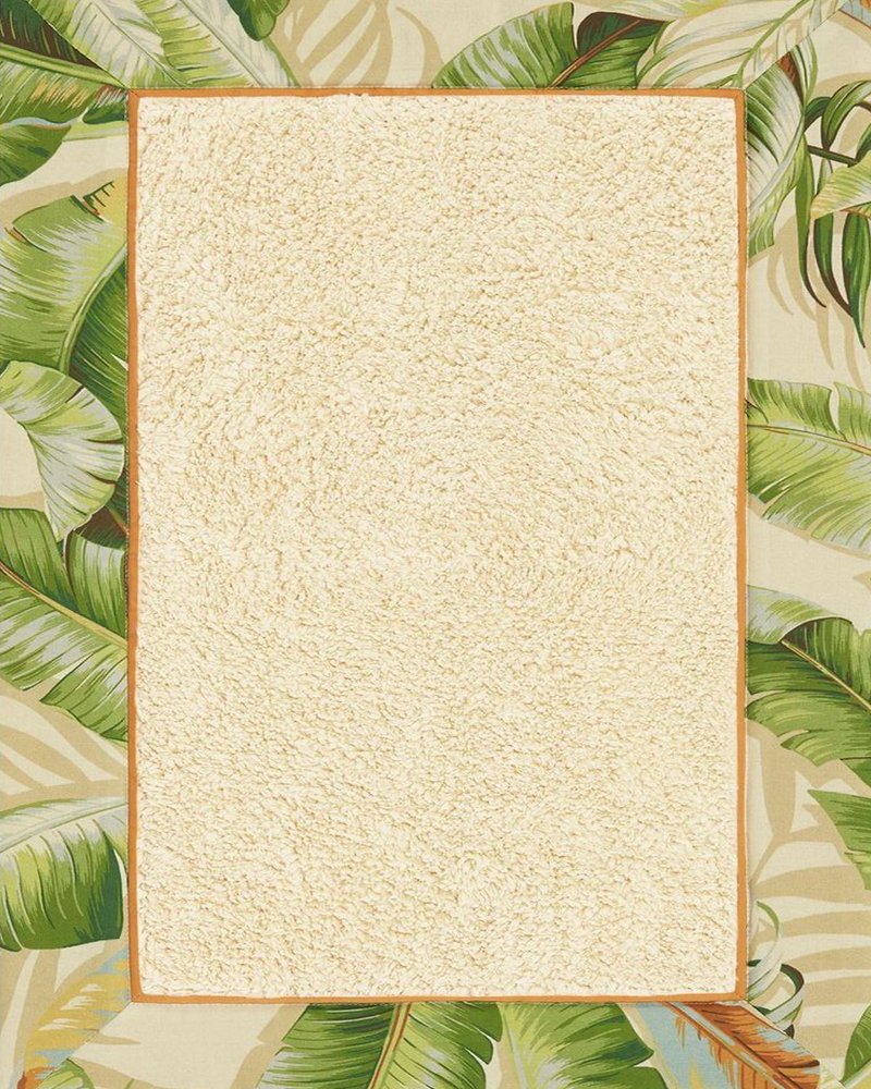 Palmiers Medium Green Bath Rug - Green
