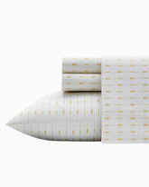 Pineapple Pinstripe 4-Piece King Sheet Set - Yellow