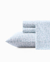 Koya Bay 4-Piece Cotton Cooling King Sheet Set - Blue Sky