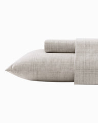 Raffia Linen 4-Piece King Sheet Set - Khaki