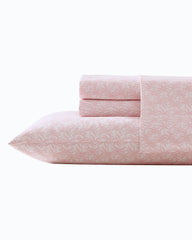 Lovely Palms 4-Piece Queen Sheet Set - Pink